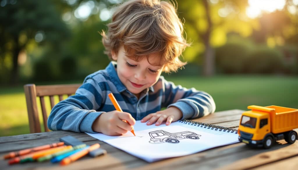 Camion dessin facile : guide simple pour débutants et enfants