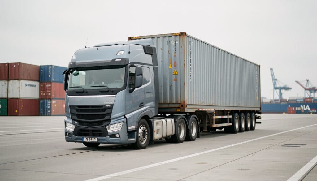 Camion porte-conteneurs : formats, charges et choix