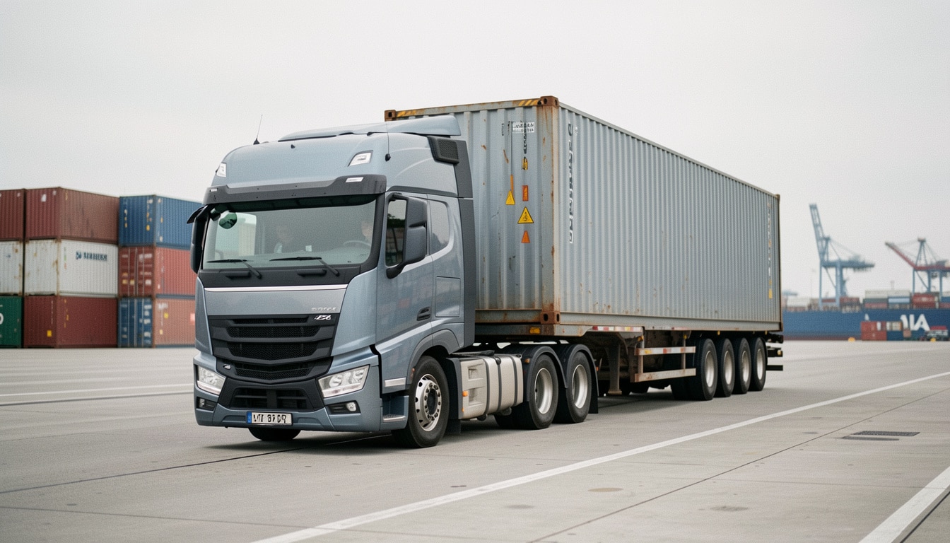 Camion porte-conteneurs : formats, charges et choix