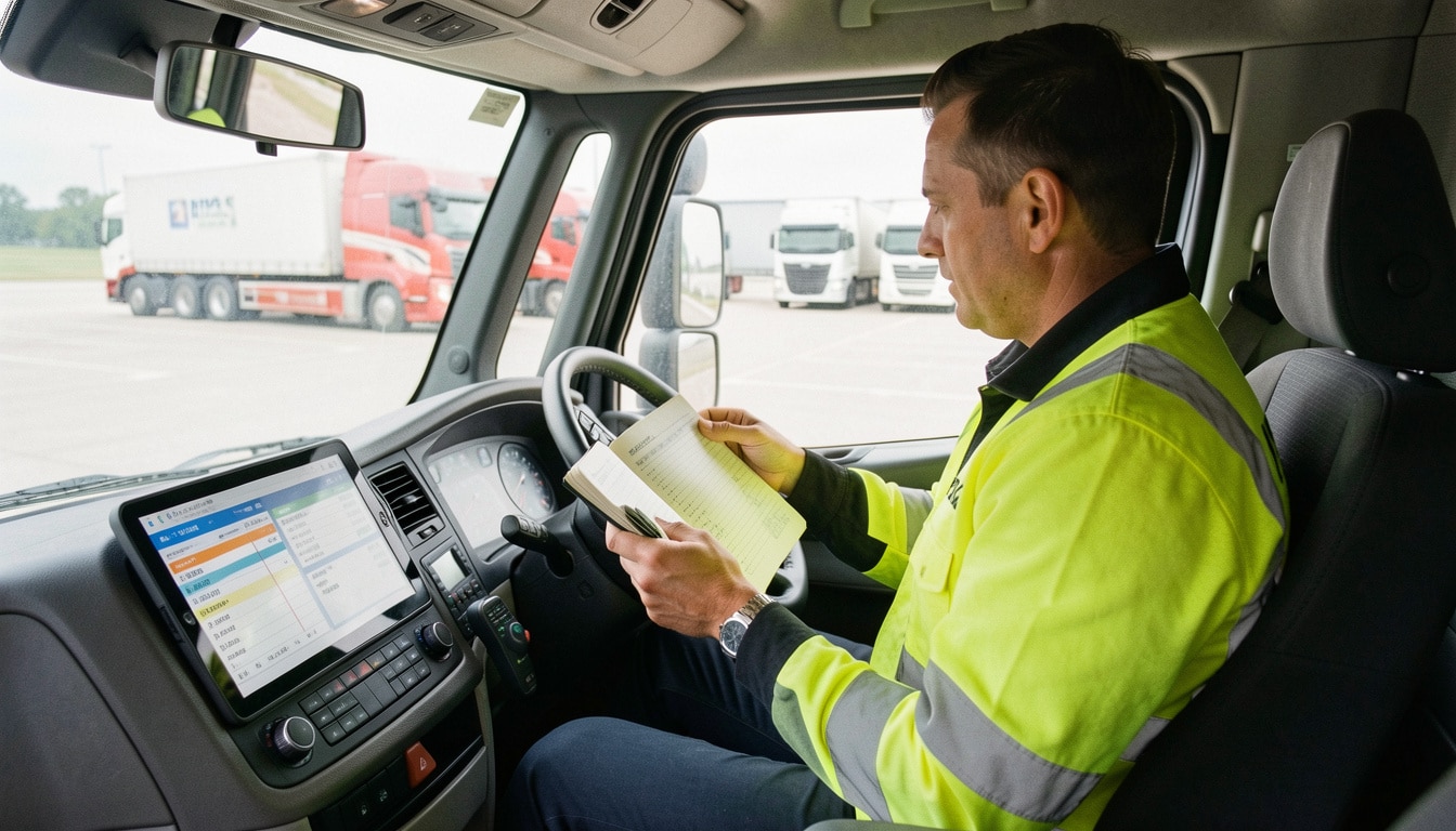 Temps de service et amplitude du chauffeur routier