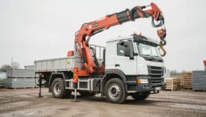 Camion équipé d’une grue : fonctionnement et choix